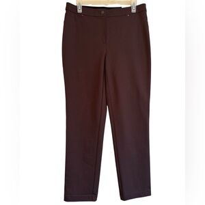 Chicos pants dressy chocolate brown Chicos size 1 short USA medium